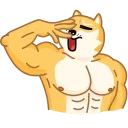 Muscle Dog emoji 🤦‍♂️