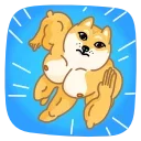 Muscle Dog emoji 🏃‍♂️