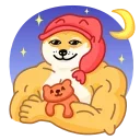 Muscle Dog emoji 😴