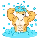 Muscle Dog emoji 🧖‍♂️