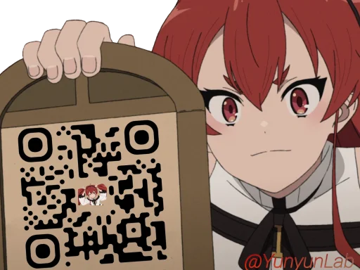 Telegram stiker «Mushoku Tensei» 📩