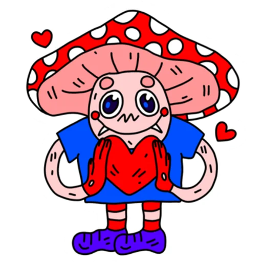 Mushroom Vampire sticker 🥰
