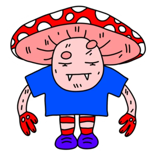 Mushroom Vampire emoji 😑