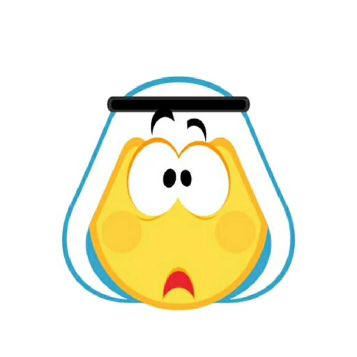 Стікер Muslim Emoji  😟
