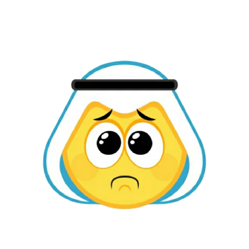 Стікер Muslim Emoji  ☹