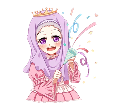 Эмодзи Hijab Princess 😃