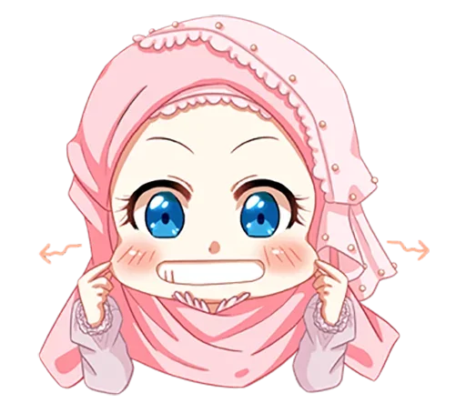 Telegram Sticker «Hijab Princess» 😁