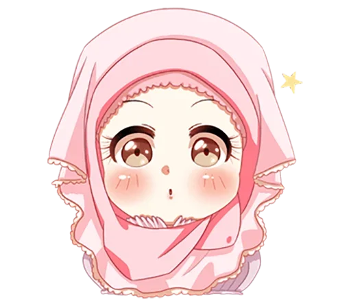 Эмодзи Hijab Princess 😮