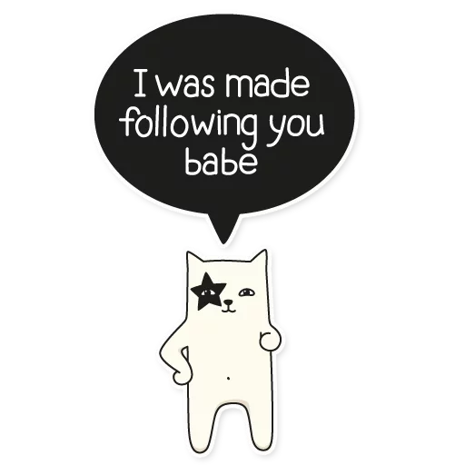 My Imaginary Cat sticker 😻