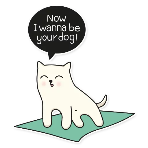 My Imaginary Cat sticker 🐶