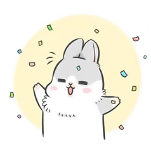 Стікер Telegram «Machiko Rabbit» 😆