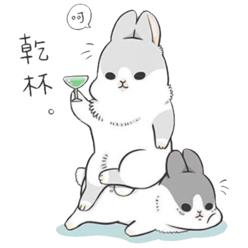 Machiko Rabbit stiker 🍸