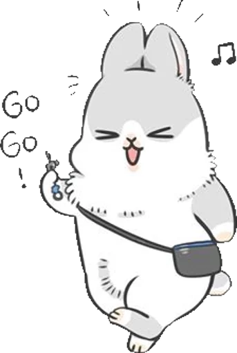 Telegram stiker «Machiko Rabbit» 😆