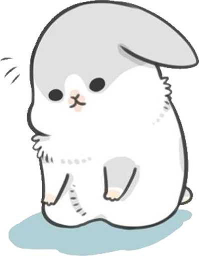 Стикер Telegram «Machiko Rabbit» 😔