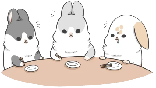Machiko Rabbit stiker 😟