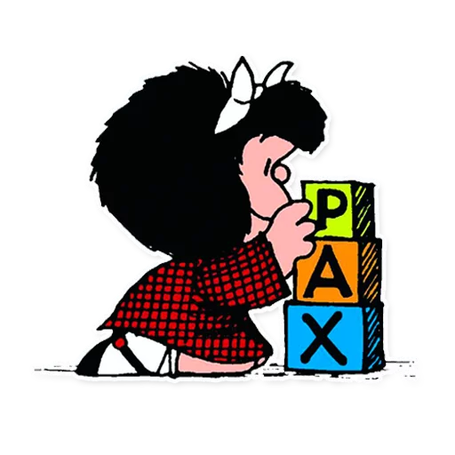Эмодзи Mafalda Pack ☮️