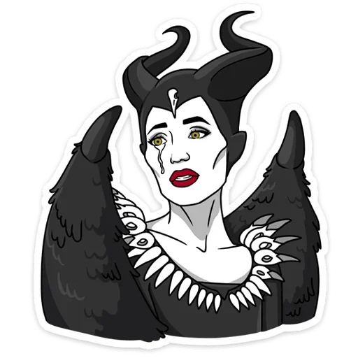 Telegram stiker «Малефисента: Владычица тьмы» 😢