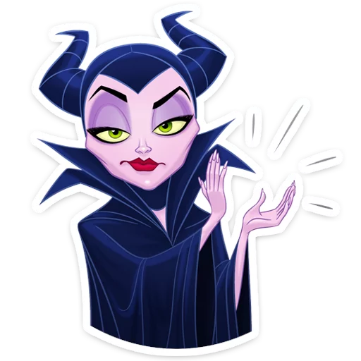 Telegram stikerlari Maleficent 