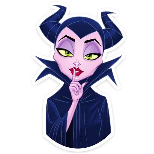 Telegram Sticker «Maleficent » 🤫