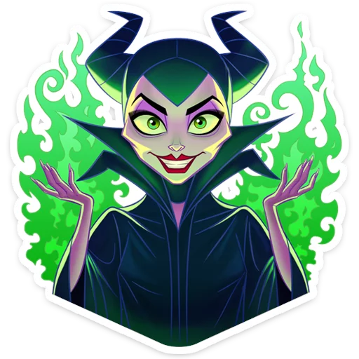 Стикер Telegram «Maleficent» 🙌