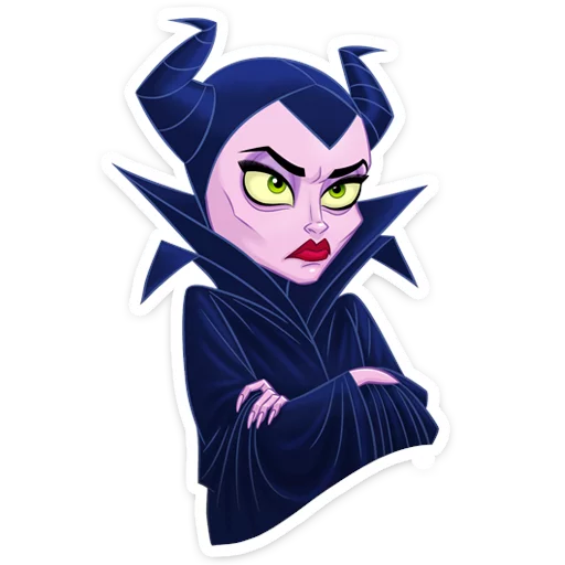 Telegram stiker «Maleficent» 😠