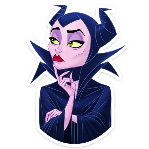 Telegram stiker «Maleficent» 🤔