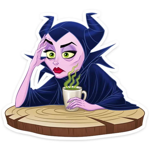 Telegram stiker «Maleficent» 😪