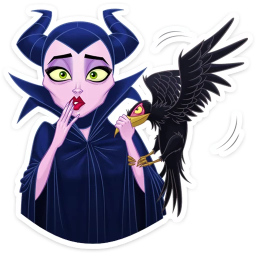 Эмодзи Maleficent 😮