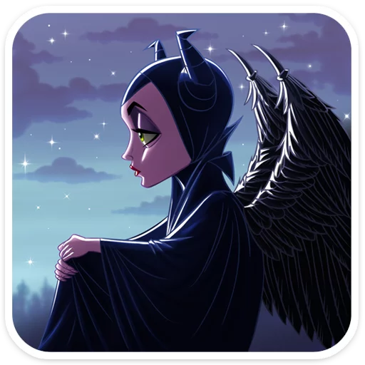 Telegram stiker «Maleficent» ☹️