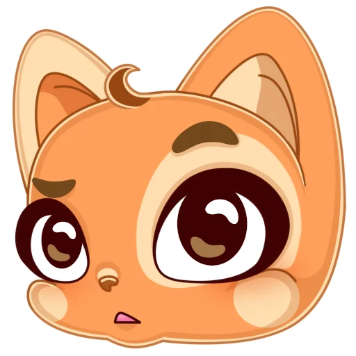 Мандариновый кот sticker 🤨