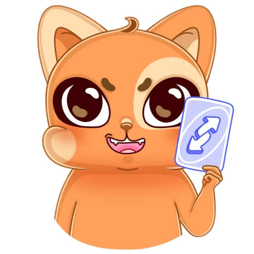 Мандариновый кот sticker 🔄