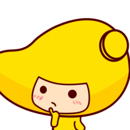 mango girl emoji 🤔