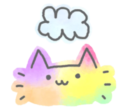Telegram Sticker «Marble Cat Pack» ☁️