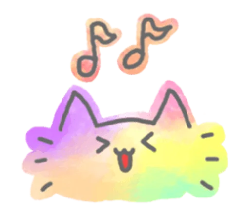 Telegram Sticker «Marble Cat Pack» 🎶