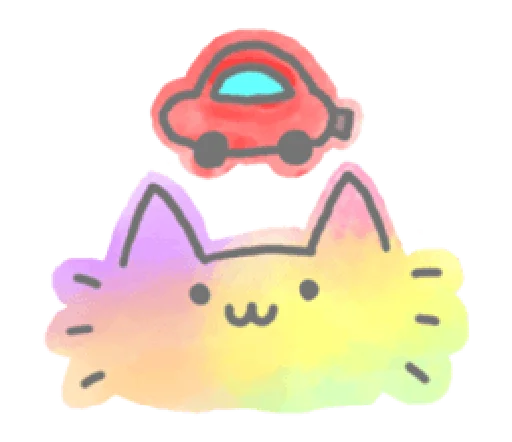 Telegram Sticker «Marble Cat Pack» 🚗