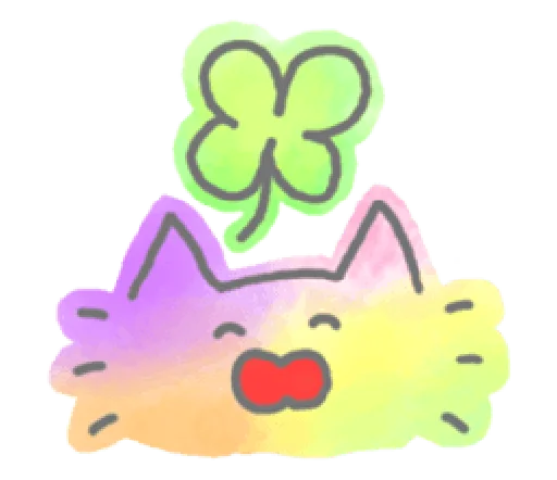 Marble Cat Pack emoji 🍀