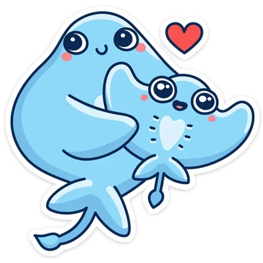 Telegram stiker «Скат Маячок» ❤️