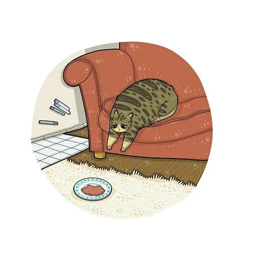 Cat^^ sticker 😢