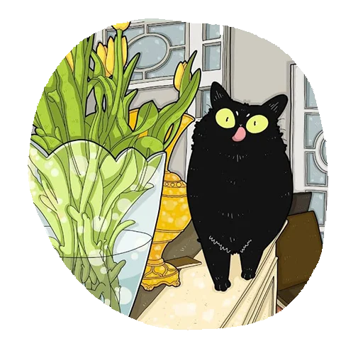 Telegram stiker «Cat^^» 😋