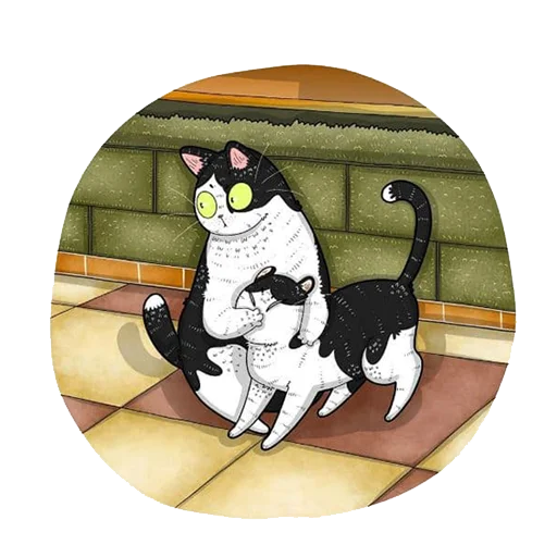 Telegram stiker «Cat^^» 🙈