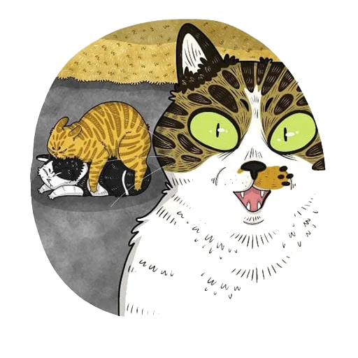 Telegram Sticker «Cat^^» 😳