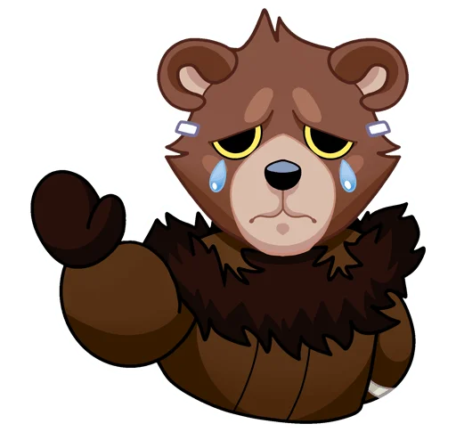 Медвежутка без надписей emoji 😭