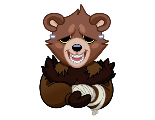 Медвежутка без надписей emoji 😅