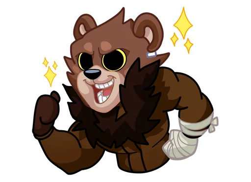 Медвежутка без надписей emoji 💪