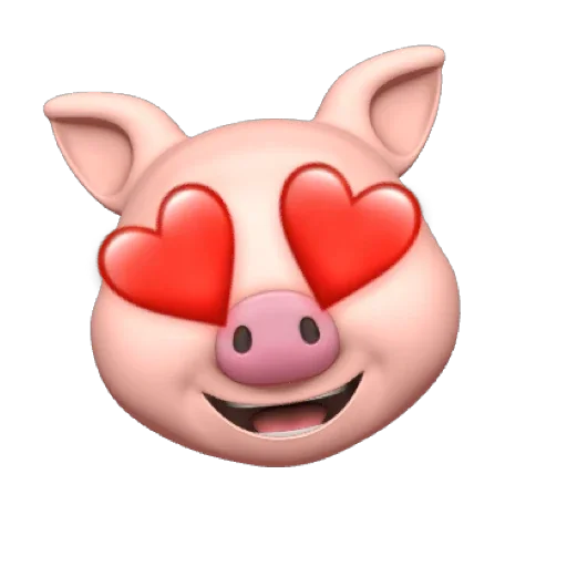 Telegram Sticker «PIG MEMOJI» 🥰