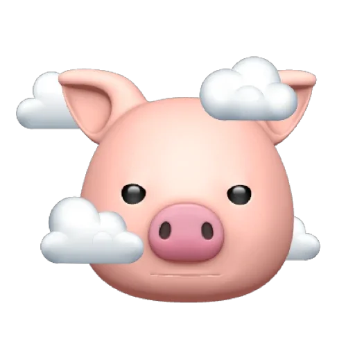 PIG MEMOJI emoji ☁️