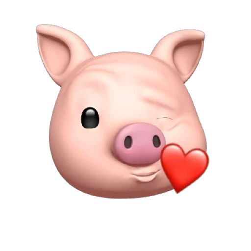 Telegram Sticker «PIG MEMOJI» 😘