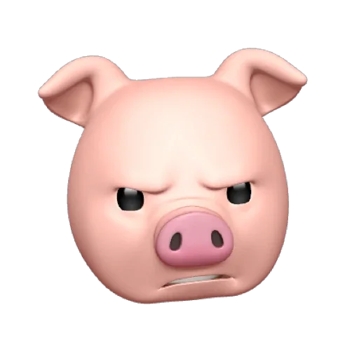 Стікер Telegram «PIG MEMOJI» 😒