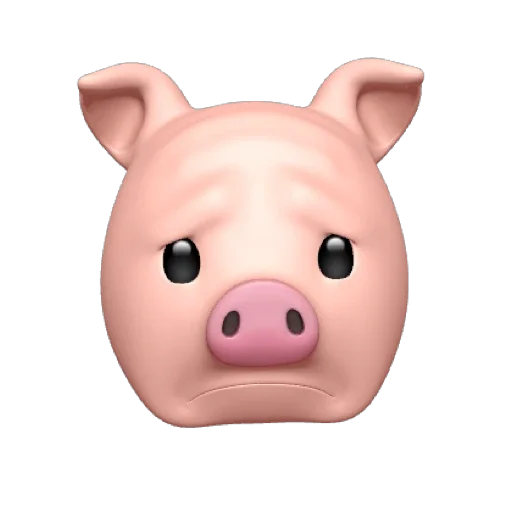 PIG MEMOJI emoji 😔