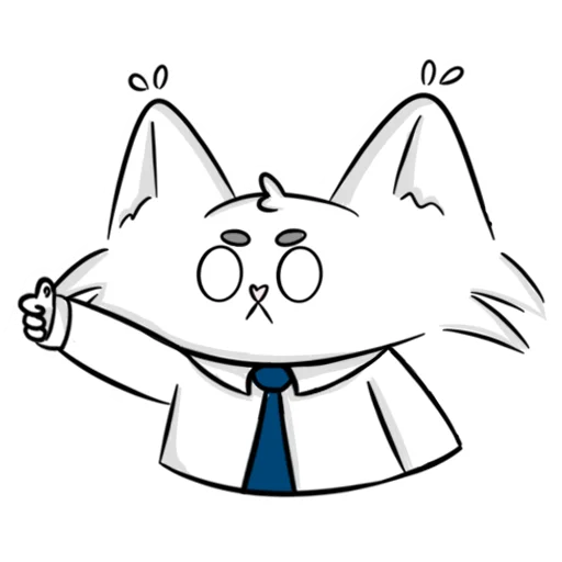 Telegram Sticker «Мяу-Мяу котик Инспурер» 👍